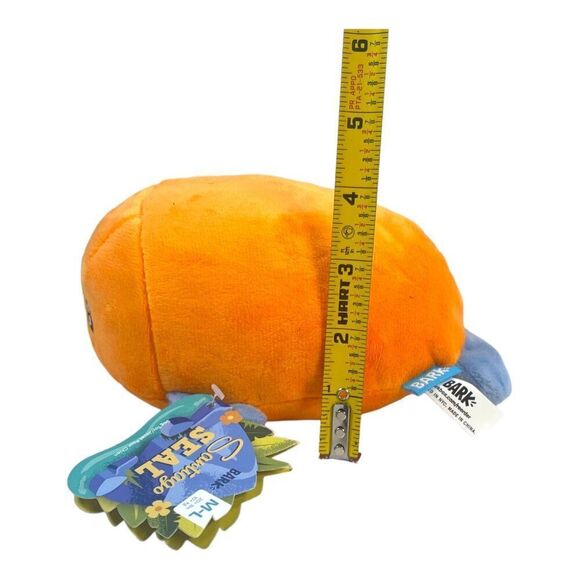 Barkbox Santiago Seal Dog Toy M/L 20+ lbs  Squeaker Crinkle Polyester Large - Picture 8 of 14